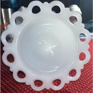 Vintage milk white glass